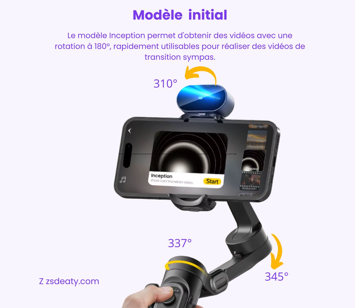 Stabilisateur 3 Axes pour Smartphone