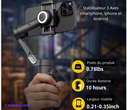 Stabilisateur 3 Axes pour Smartphone